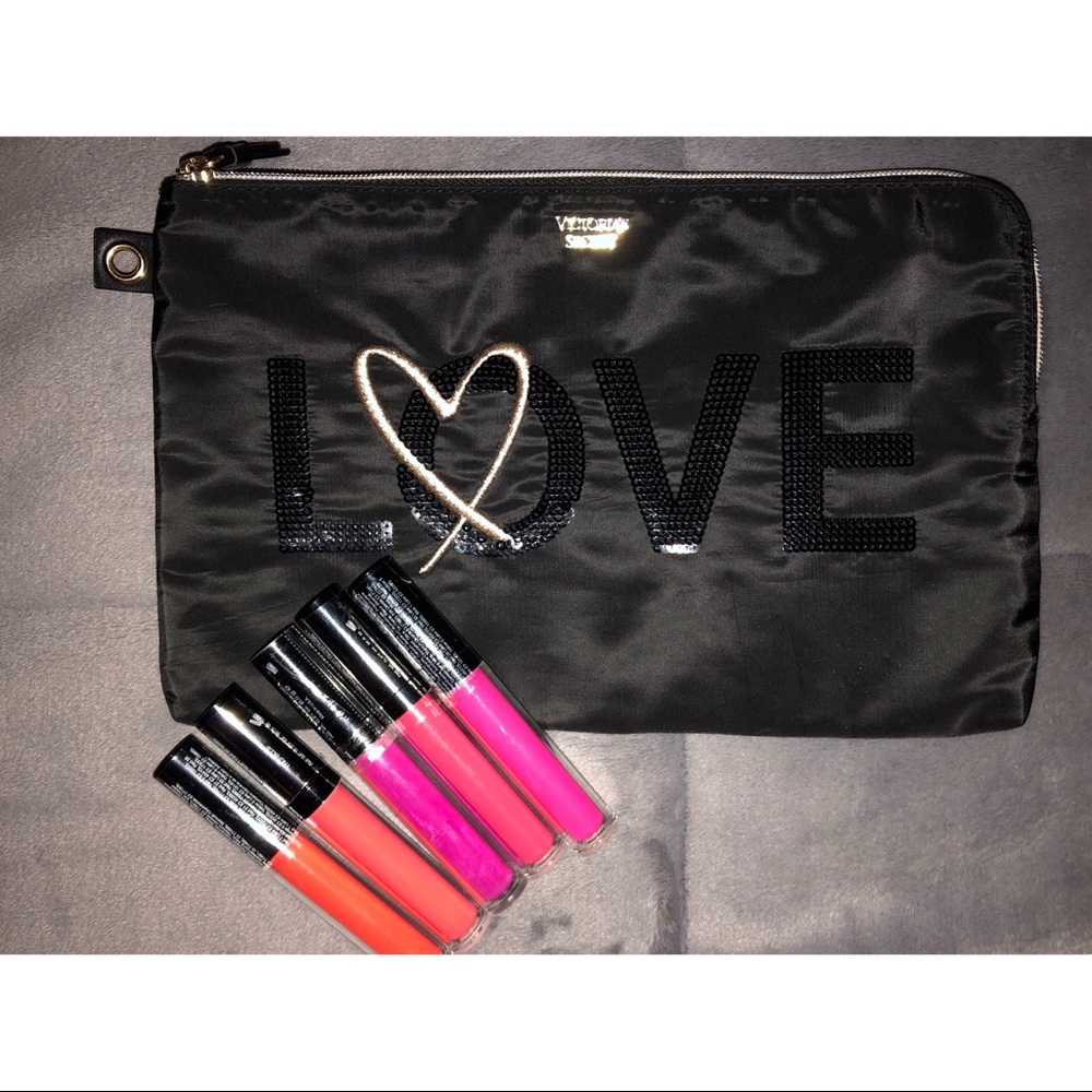 Liquid Lipstick Bundle with Cosmetic Bag